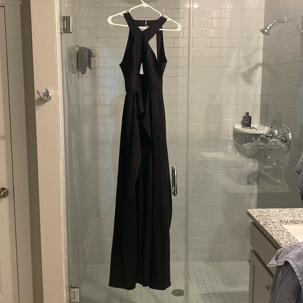 BCBG Maxazria - Full length dress - black - excellent condition - double lined